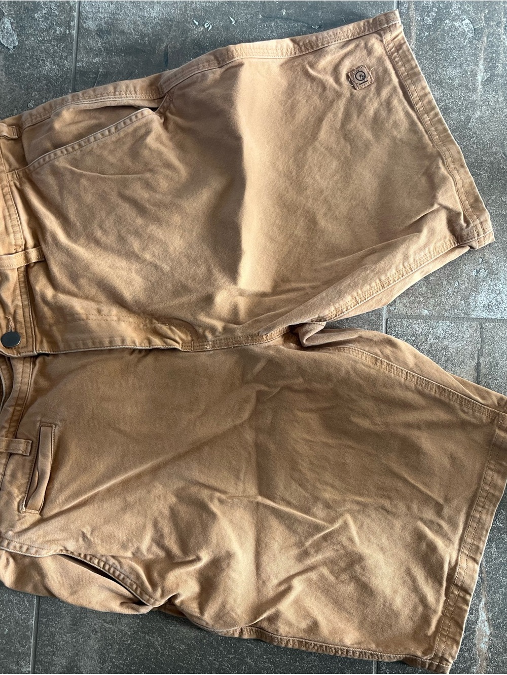 tentree Men's Tan Cargo Shorts